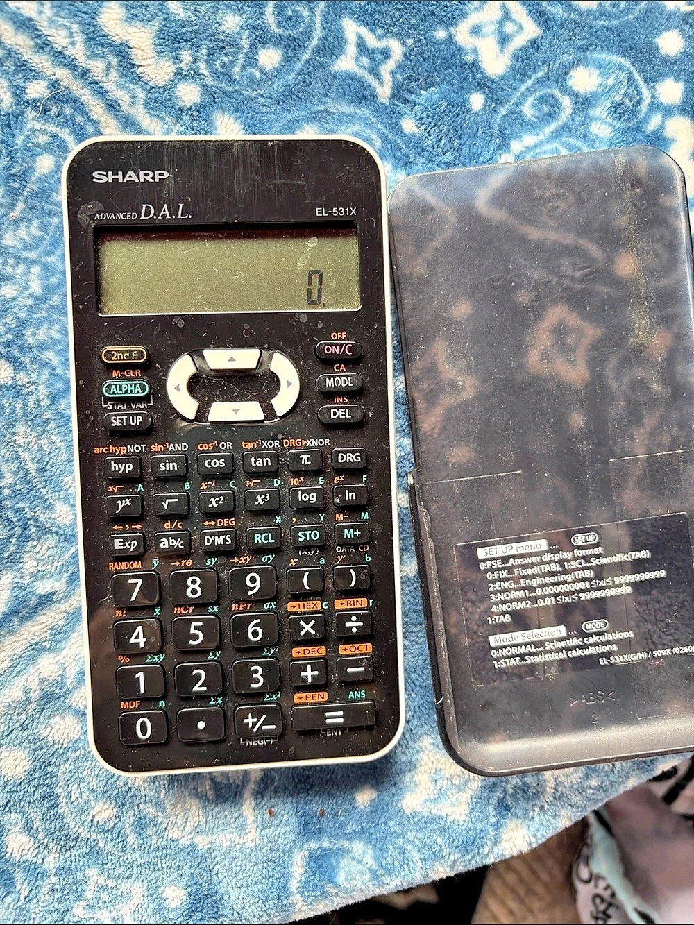 Sharp EL-531X Scientific Calculator with Case